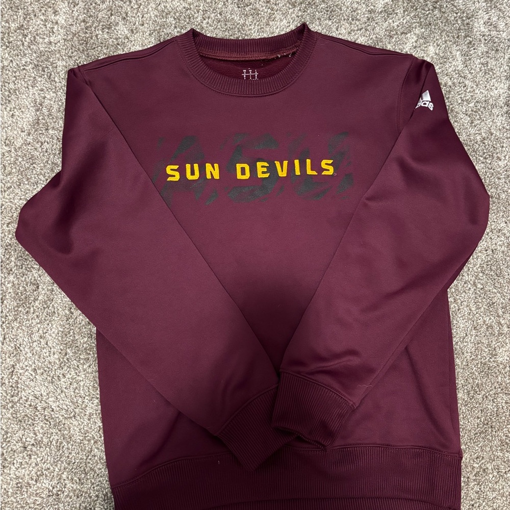 Adidas Maroon Sun Devils Men's Sweater